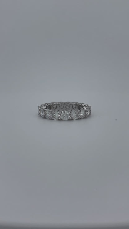 Promise Round Moissanite Band Ring